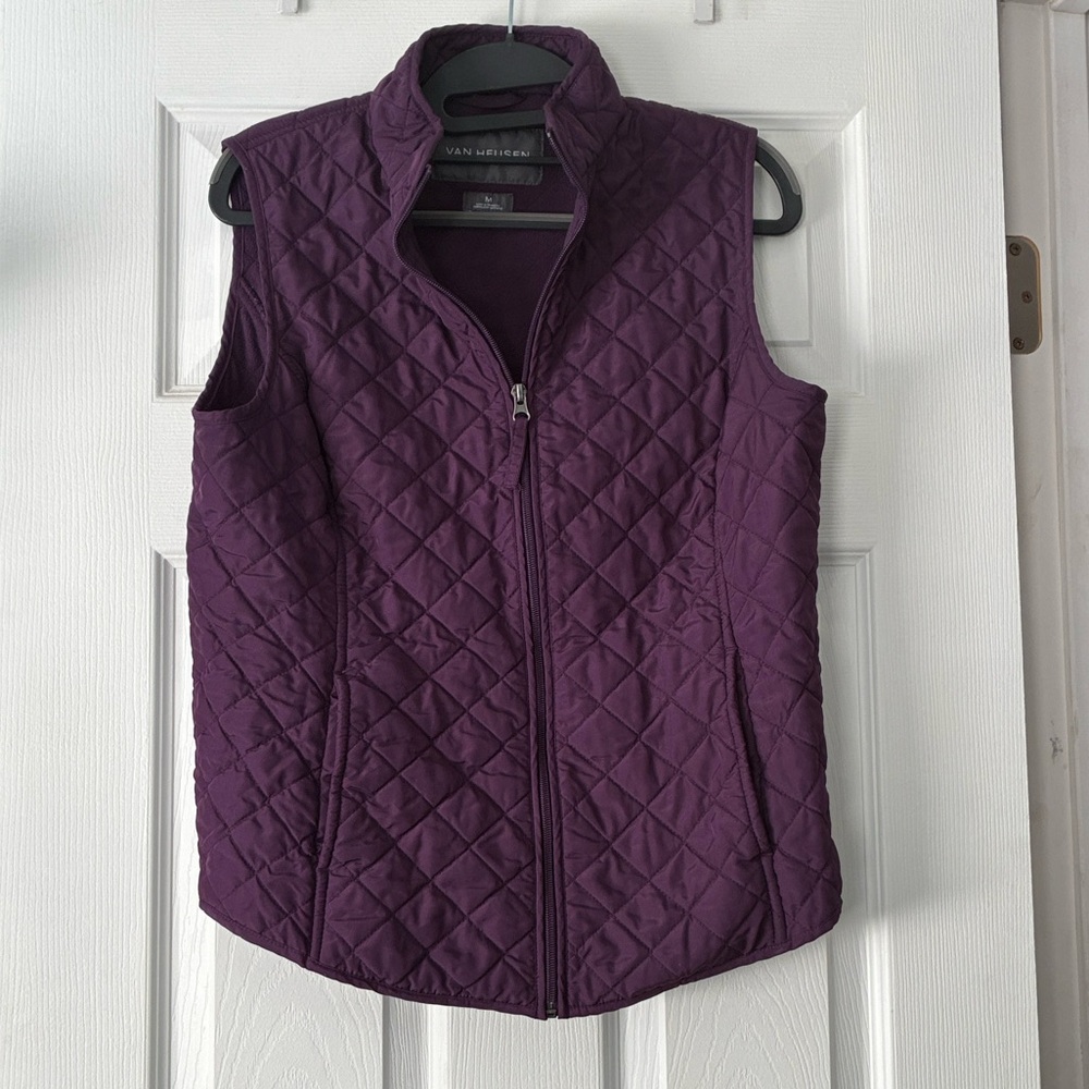 Van Heusen Women's Deep Purple Quilted Vest